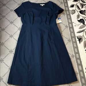 Liz Claiborne Dark Blue Midi Dress